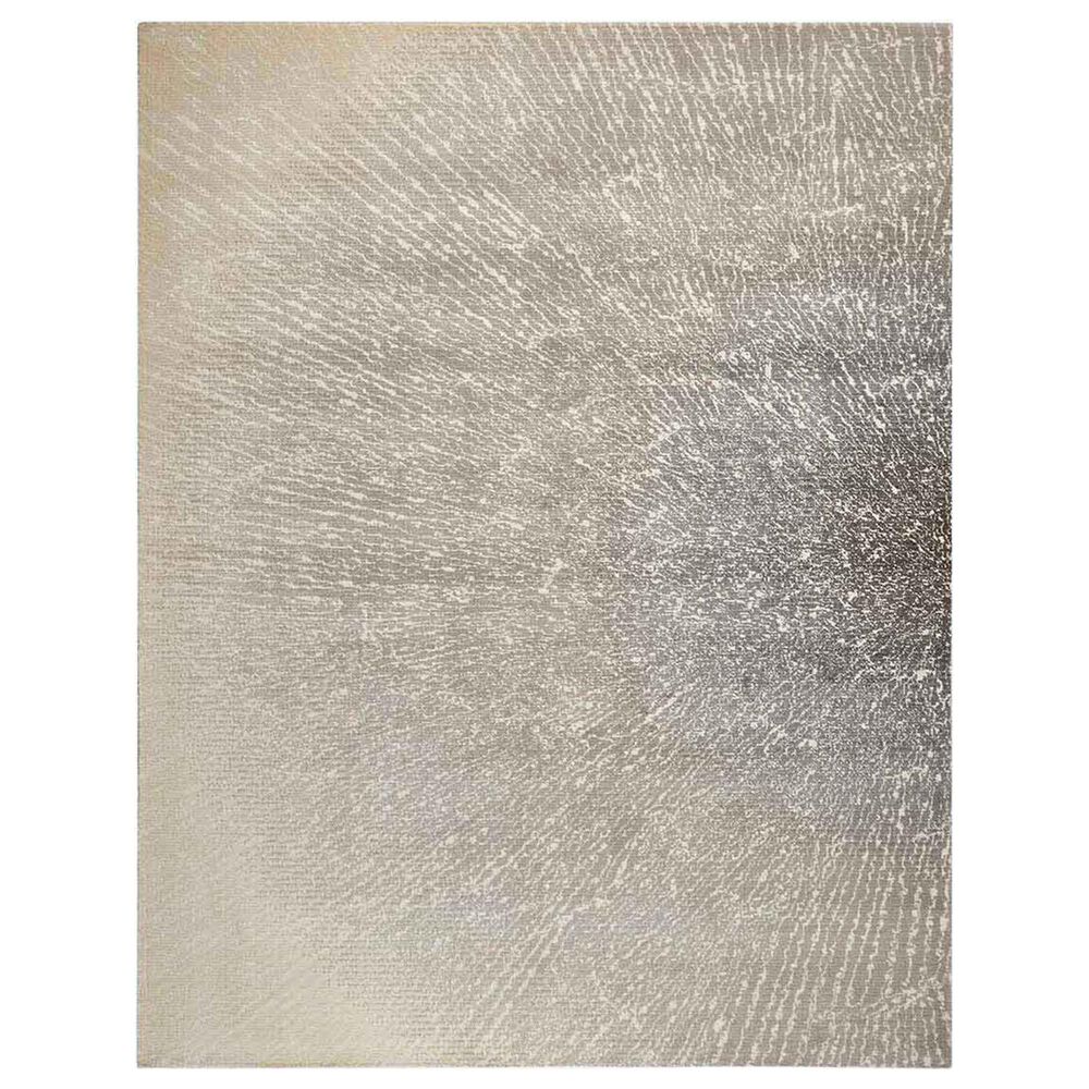 Nourison Twilight TWI12 9"9" x 13"9" Ivory and Grey Area Rug, , large