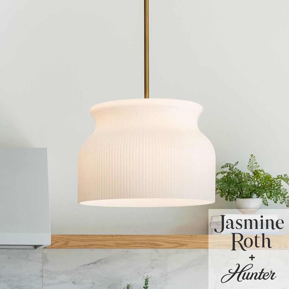 Hunter Harlowe Jasmine Roth 1-Light Pendant in Luxe Gold, , large