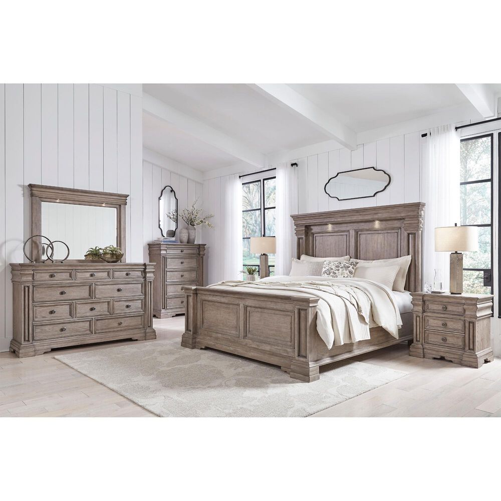 Millenium Blairhurst Dresser and Mirror in Light Grayish Brown, , large