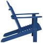 Linon Home Decor Adirondack Patio Chair in Blue, , large