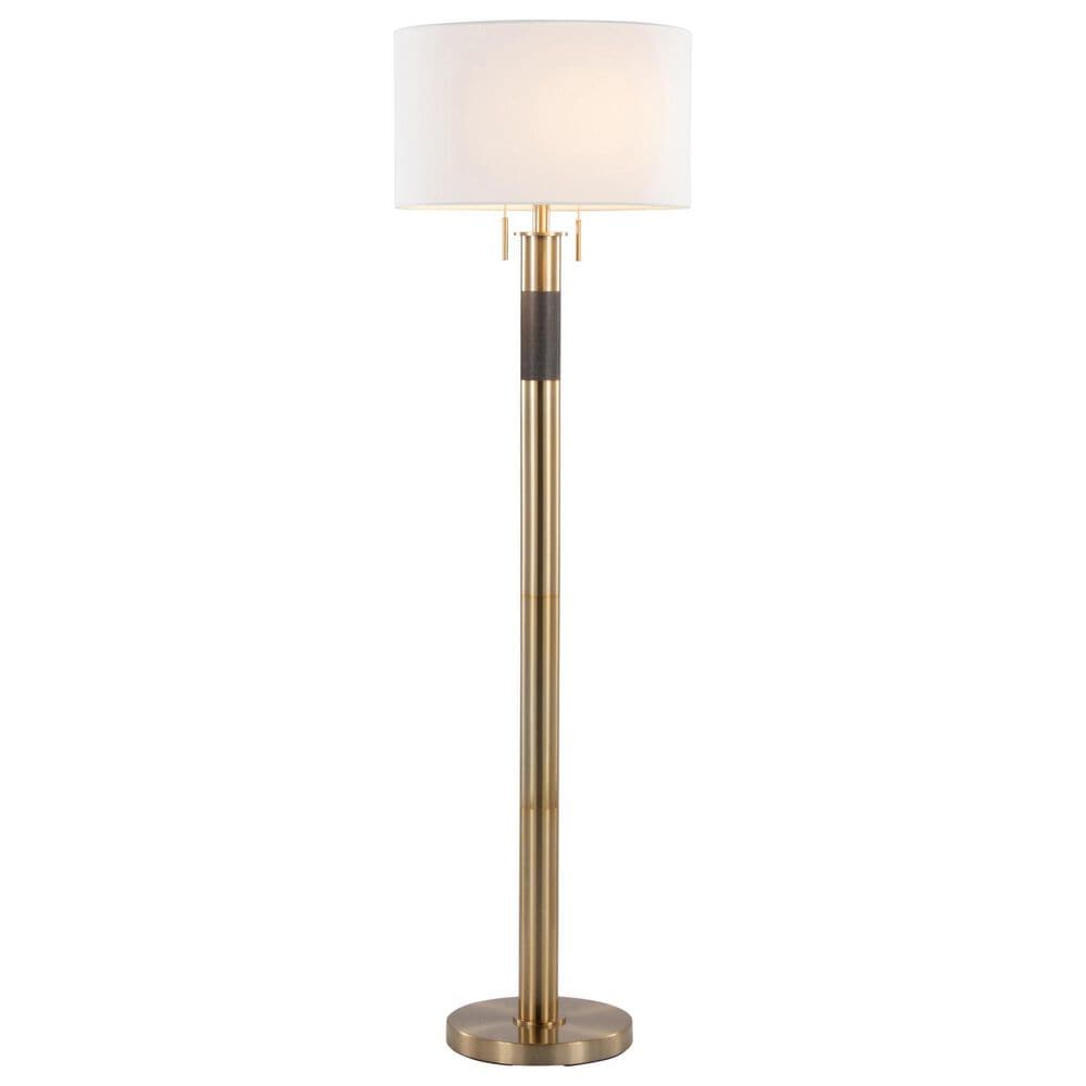 LumiSource Trophy Floor Lamp in Gold, , large