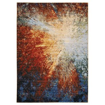 Nourison Chroma CRM02 4" x 6" Red Flare Area Rug, , large