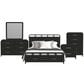 Mayberry Hill Ridgemont 5-Piece King Storage Bedroom Set in Black, , large