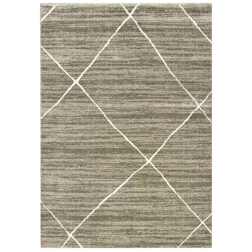 Oriental Weavers Carson 9661A 6"7" x 9"2" Gray Area Rug, , large
