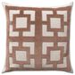Classic Home VC Corbin 22" x 22" Throw Pillow in Frothed Brown, , large