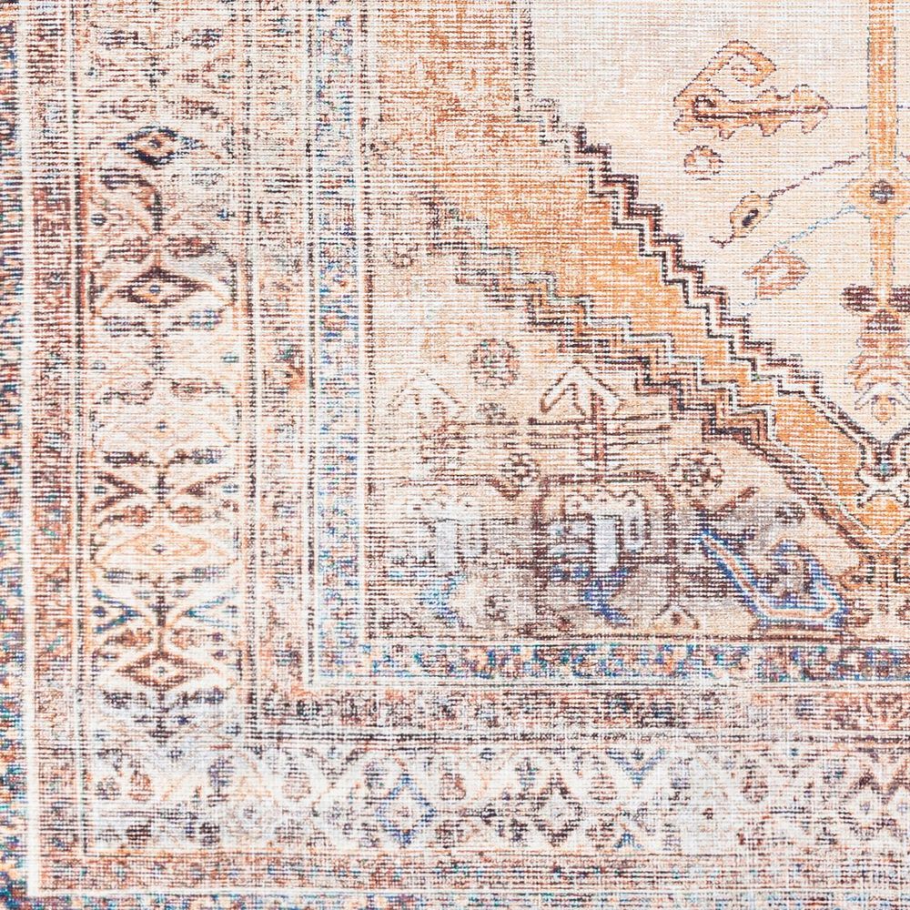 Surya Amelie AML-2312 2&#39; x 2&#39;11&quot; Camel, Wheat, Ivory, Saffron, Orange and Blue Area Rug, , large