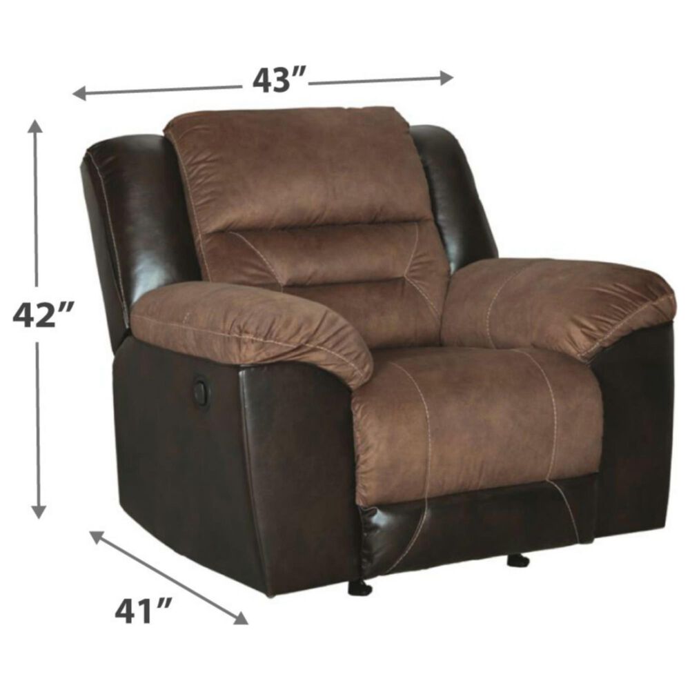 Signature Design by Ashley Earhart Manual Rocker Recliner in Chestnut, , large