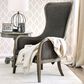 Furniture of America Weed Accent Wing Back Chair in Gray, , large