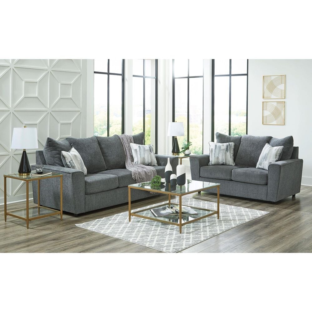 Ashley Stairatt Stationary Sofa in Gravel, , large