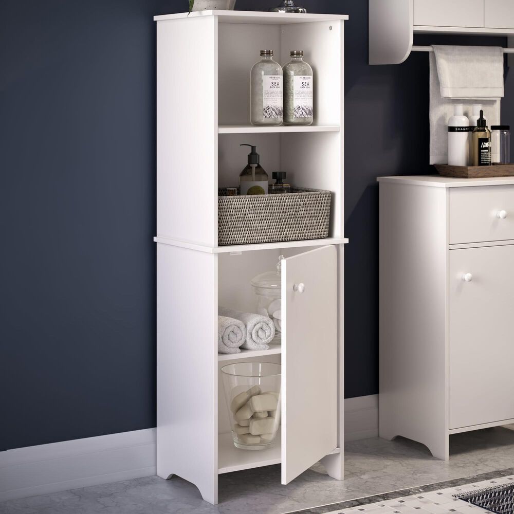 RiverRidge Home Medford Tall Floor Cabinet in White, , large