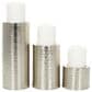 Maple and Jade Handmade Pillar Candle Holder in Silver (Set of 3), , large