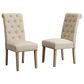 Hearth and Haven Habit Side Chair with Beige Cushion in Tan (Set of 2), , large
