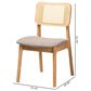 Baxton Studio Dannon Side Chair in Natural Oak and Light Brown (Set of 2), , large
