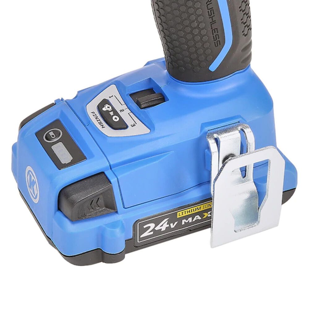 Kobalt 24-Volt Max Brushless Cordless Impact Driver in Blue and Black, , large