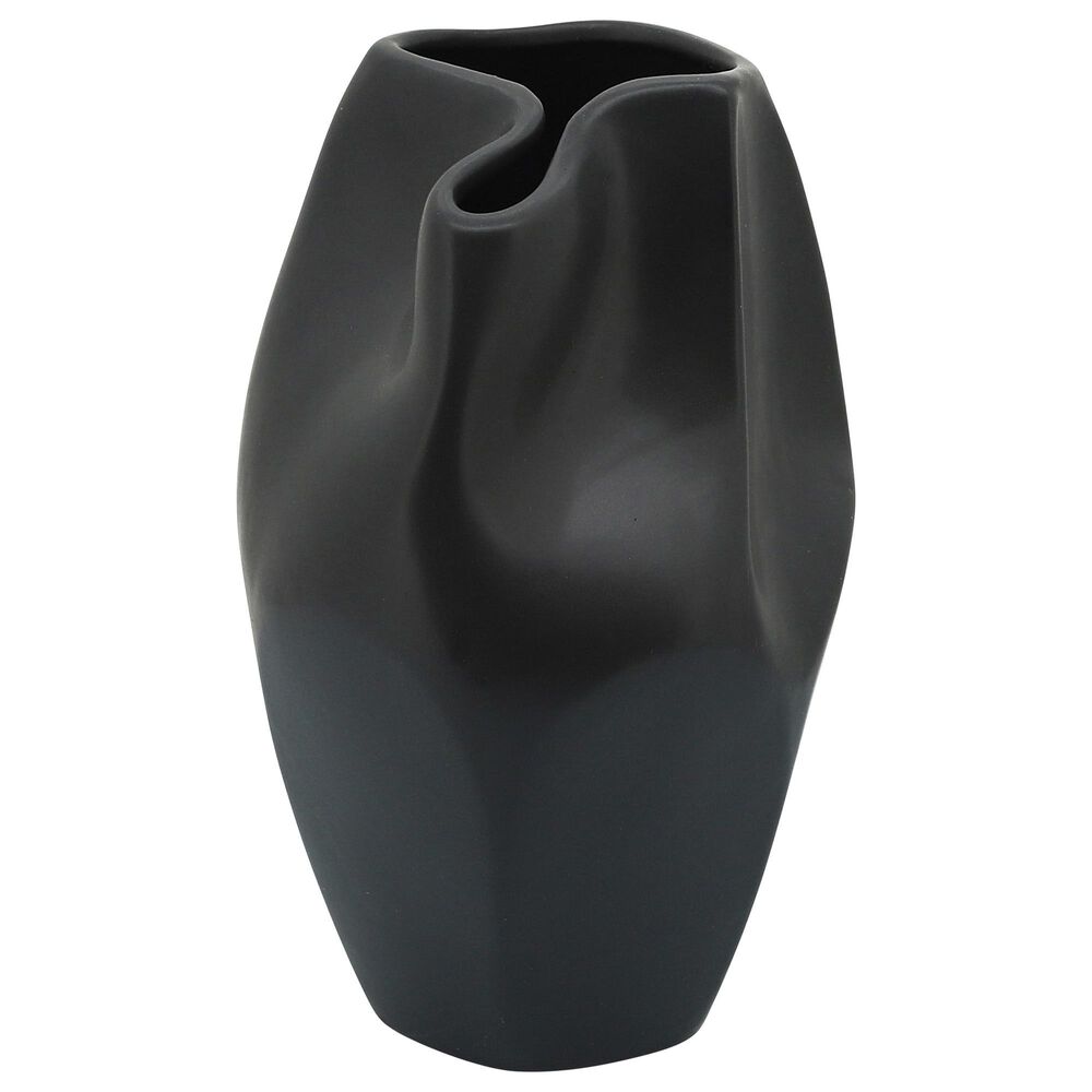 Sagebrook Home 10" Abstract Vase in Black, , large