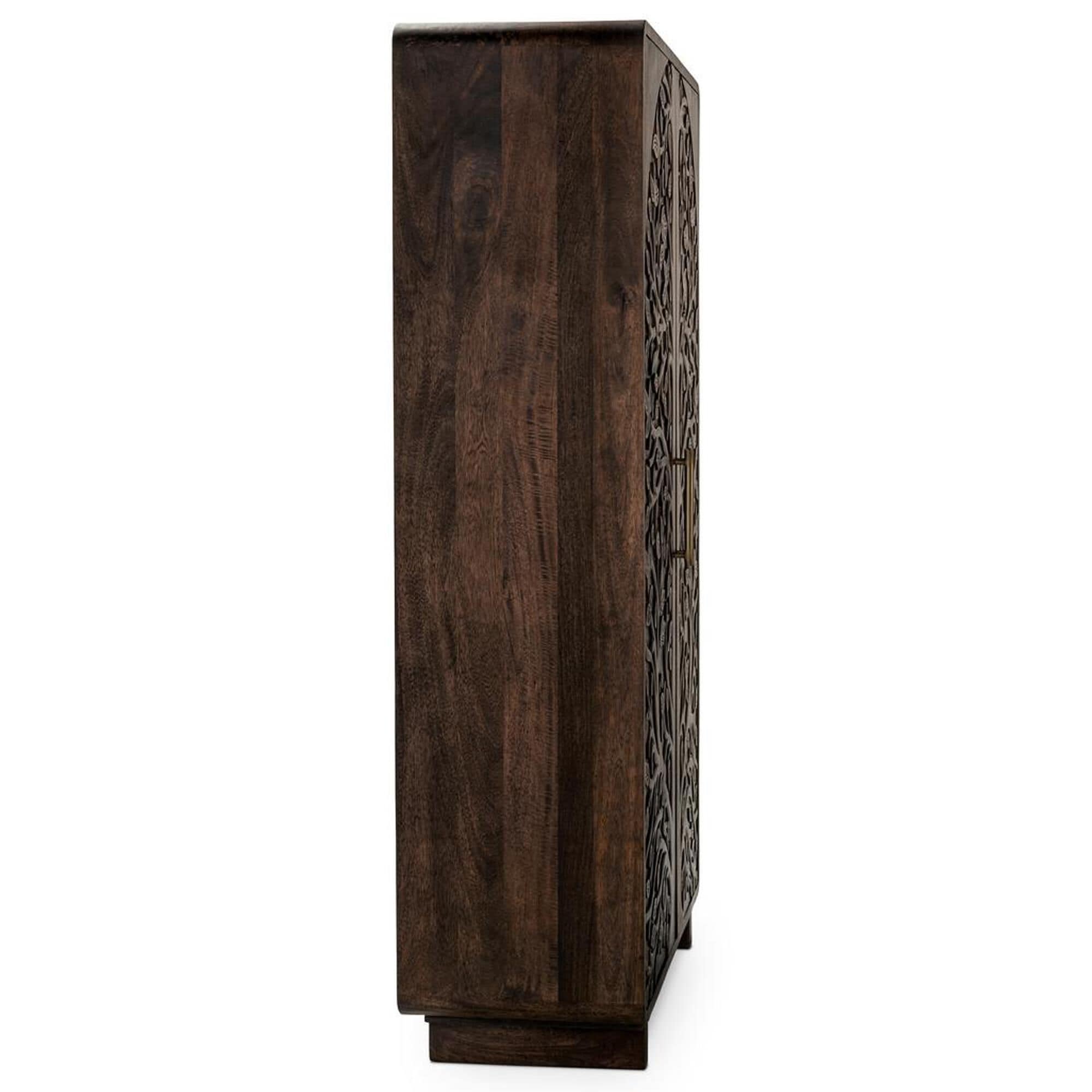 Classic Home Albero Tall Cabinet in Kona Brown