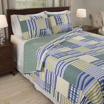 Timberlake Lavish Home Lynsey 3 Piece Quilt Set, , large