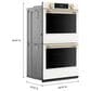 KitchenAid 30" Smart Double Wall Oven with Assisted Cook Cycles in Porcelain White, , large