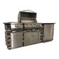 Blaze 7-Piece Outdoor Kitchen Package with 32" LTE Gas Grill with 4-Burner, 16" LTE Natural Gas Power Burner, 5.1 Cu. Ft. Outdoor Double Drawer Refrigerator, Infrared Burner Upgrade, 16" W Double Access Drawers, and 32" Double Access Doors in Stainless Steel, , large