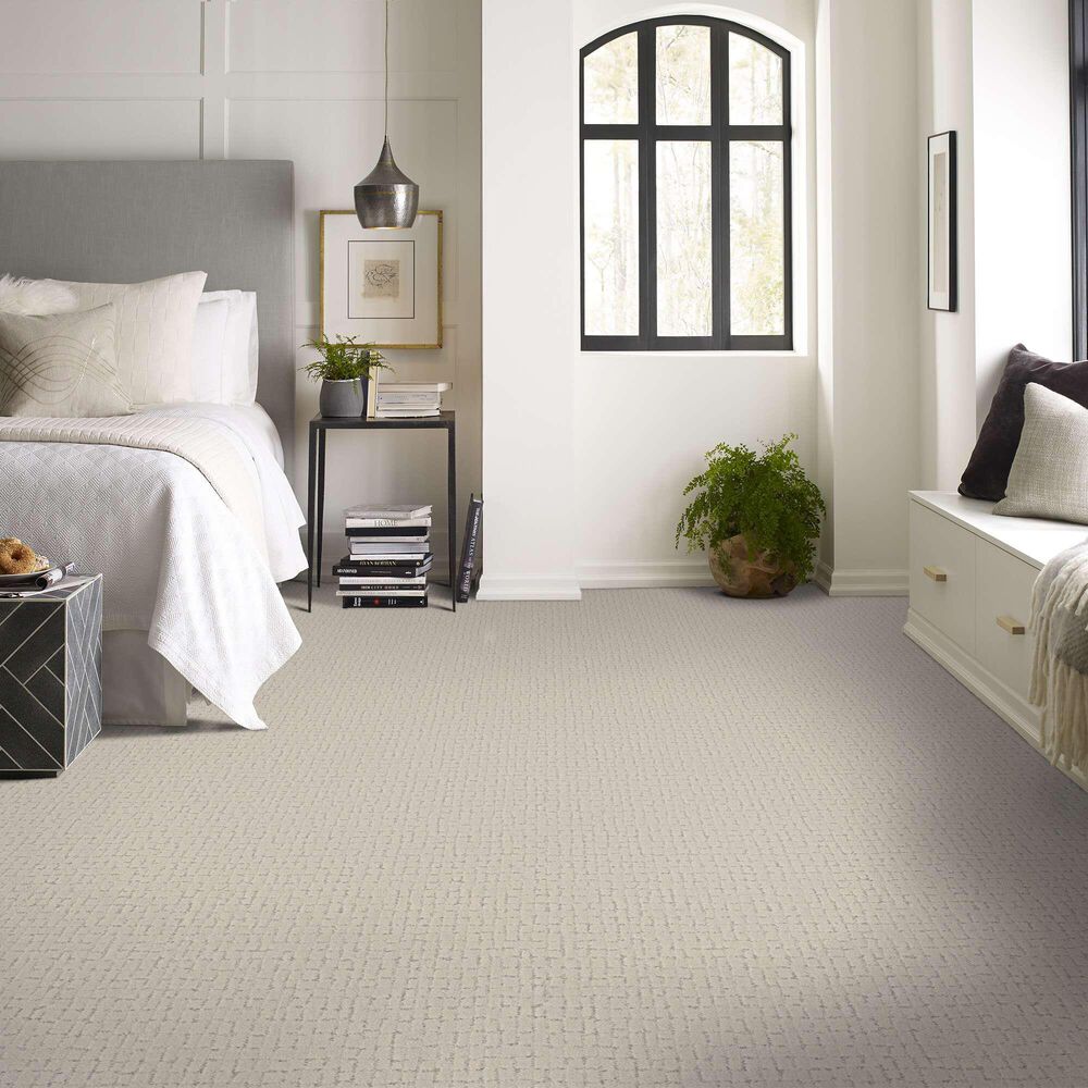 Shaw Block Party Carpet in Snowfall, , large