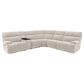 Oxford Furniture 6-Piece Power Reclining Sectional with Power Headrests and Power Lumbar in Rani Linen, , large