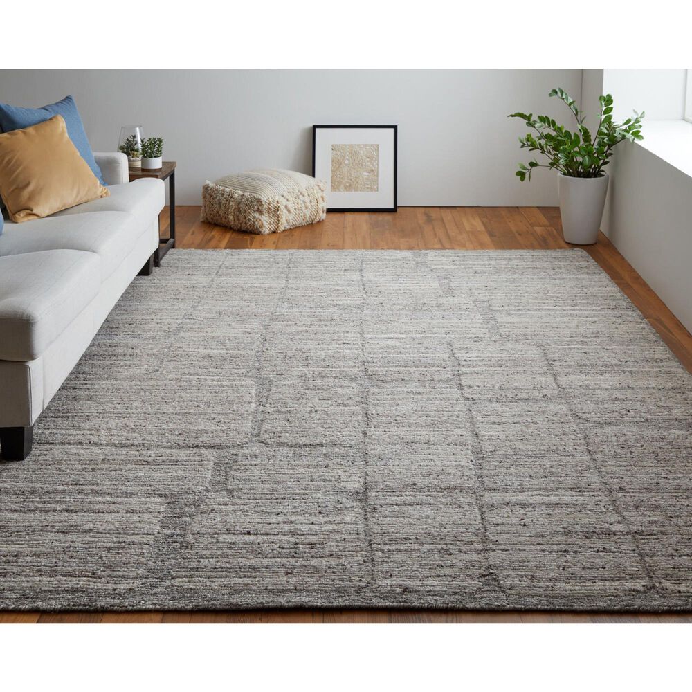 Feizy Navaro 3&#39;6&quot; x 5&#39;6&quot; Gray and Brown Area Rug, , large