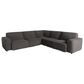 MotoMotion 5-PC Sectional W/Audio in Smoke, , large