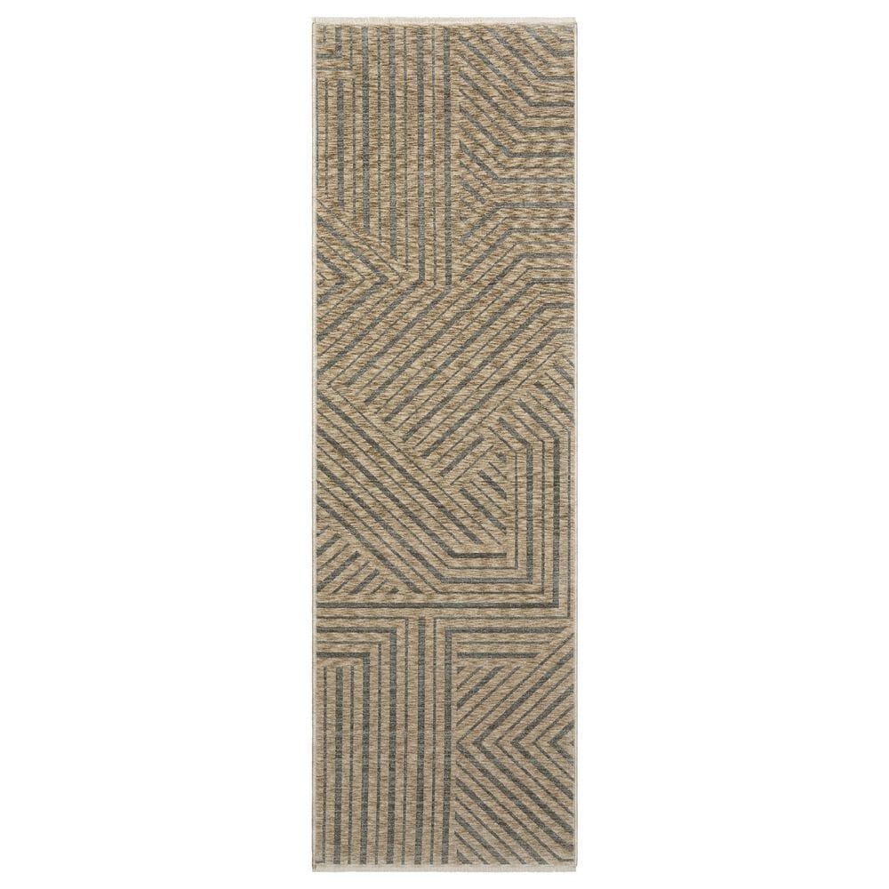 Oriental Weavers Echo ECH01 Beige and Grey 2"3" x 7"6" Runner, , large
