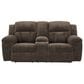 Ashley Frohn Manual Reclining Loveseat in Chocolate, , large