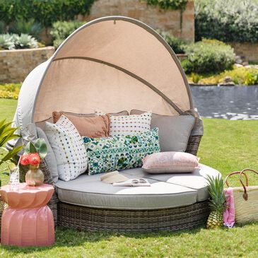 Amber Shores Riviera Daybed in Beige and Gray, , large