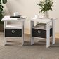 HOMLUX 1-Drawer End Table in White, , large