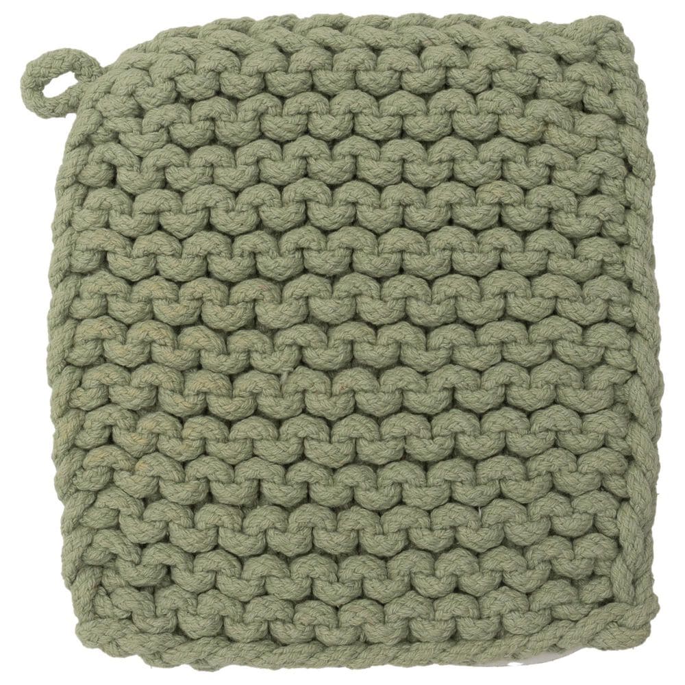 Boston International Knit Pot Holder in Sage, , large