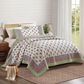 Peking Handicraft Serena 2-Piece Full/Queen Quilt Set in Pink and Ivory, , large