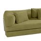 Jaxx Unsofa Stationary Sofa in Moss Green, , large