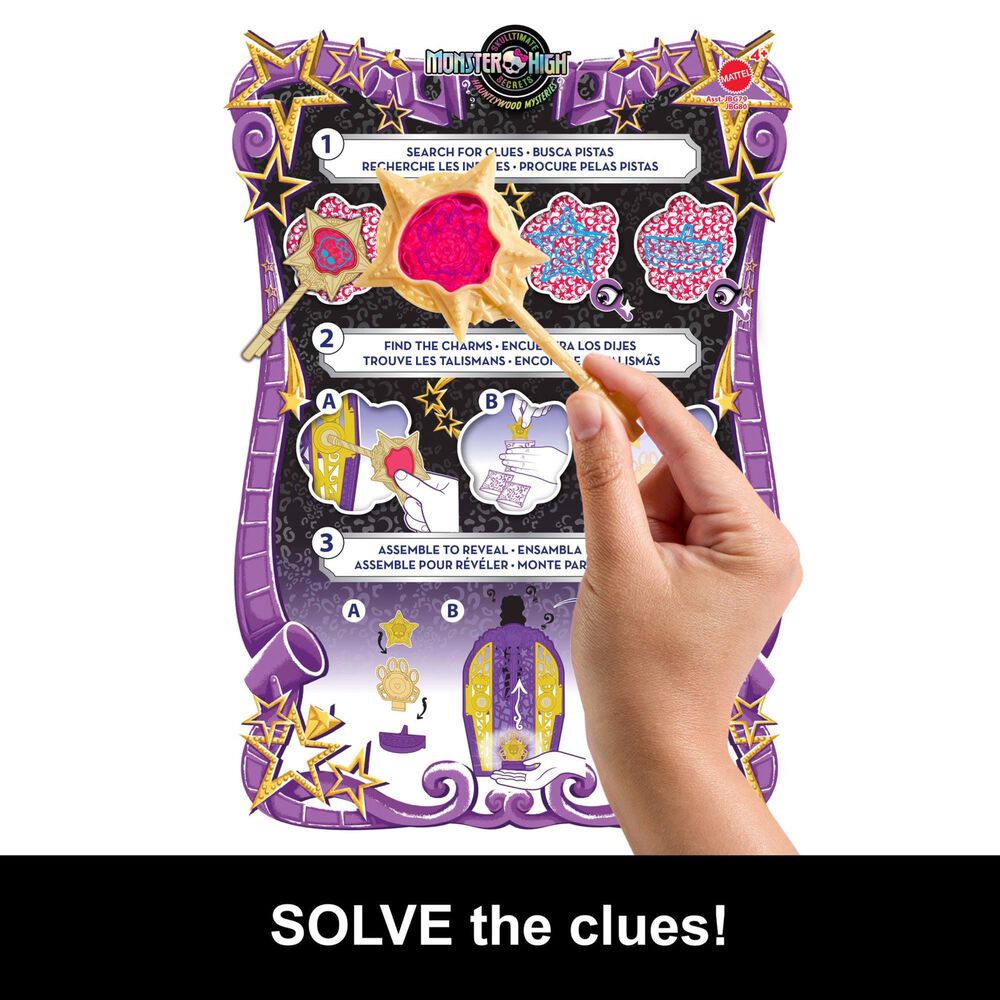 Monster High Hauntlywood Mysteries Clawdeen Wolf Doll with Reveal Closet in Multicolor, , large