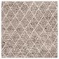 Safavieh Natura NAT712A 6" Square Ivory and Stone Area Rug, , large