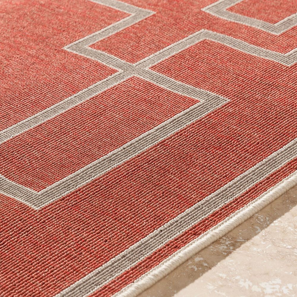 Surya Alfresco 8&#39;10&quot; x 12&#39;10&quot; Rust, Brown and Beige Indoor/Outdoor Area Rug, , large