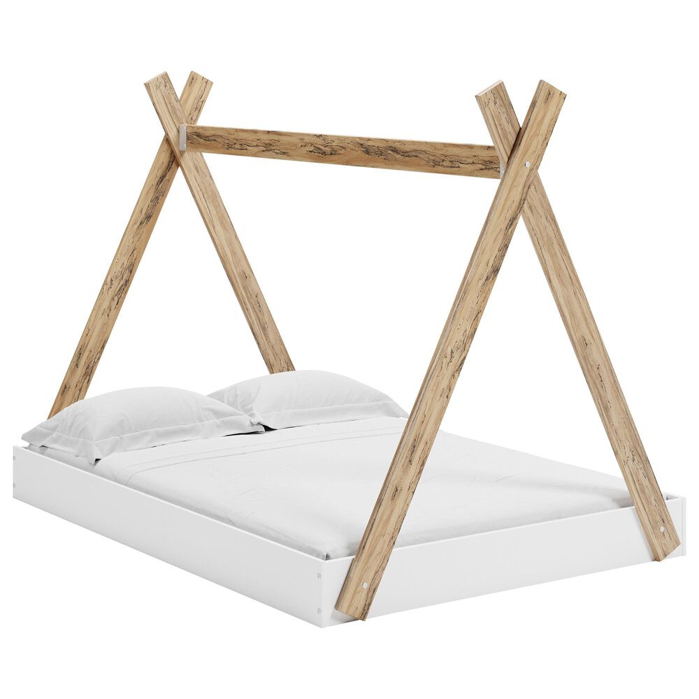 Ashley Piperton Full Tent Complete Bed in Matte White and Sugarberry, , large