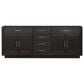 Lexora Home Abbey 84" Double Bathroom Vanity in Black Oak with 2 cm White Carrara Marble Top and Rectangular Sinks, , large
