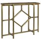 Crestview Collection Bengal Manor Iron Diamond Console in Light Brown and Antique Gold, , large