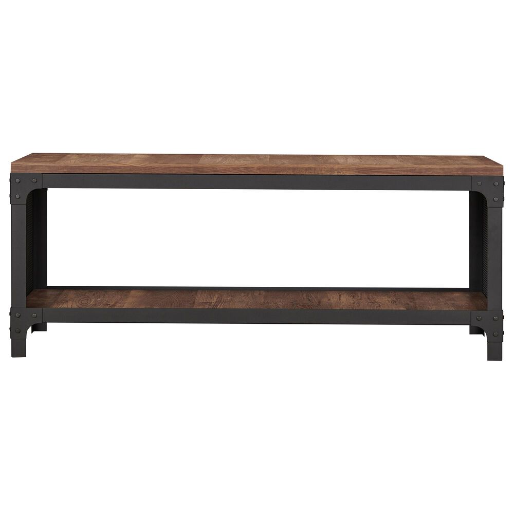 Furniture of America Kirby Entryway Bench in Reclaimed Oak NFM