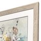 Paragon 30" Square White Flower Pot II Wall Art in Blue, , large