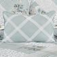 Royal Court Bungalow 13" x 19" Lumbar Pillow in Spa Blue and White, , large