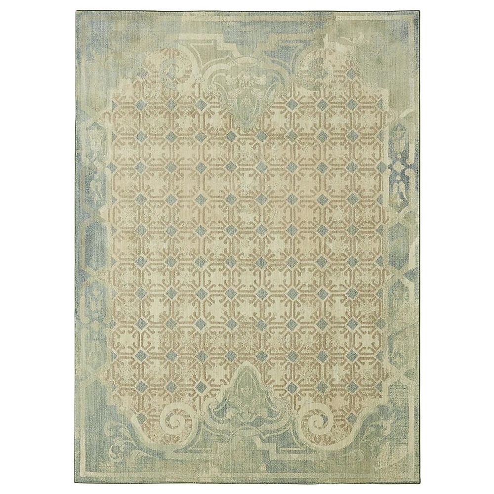 Mohawk Studio Lakeside Cottage 91316-60110 5'3" x 7'10" Aqua Area Rug, , large