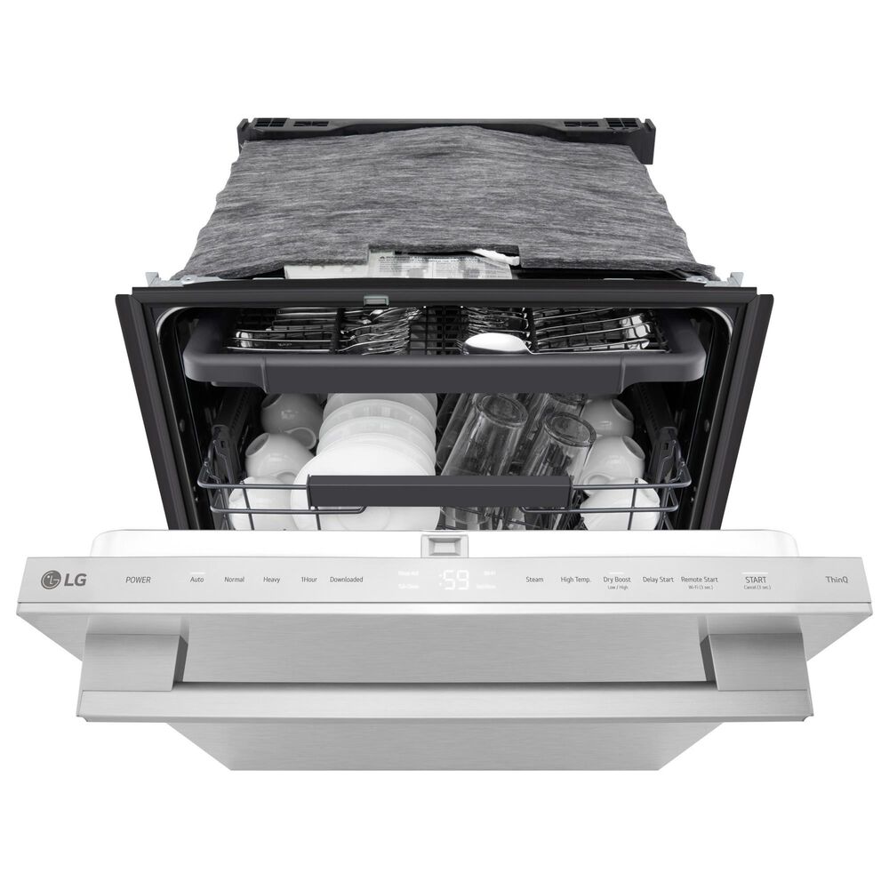 LG 24&quot; Built-In Bar Handle Dishwasher with SteamAssist in PrintProof Stainless Steel, , large
