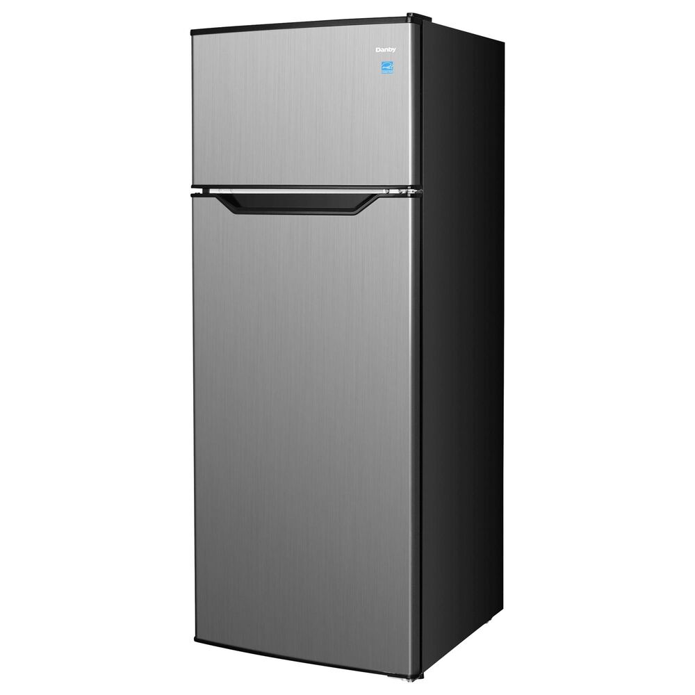 Danby 7.4 Cu. Ft. Top Mount Refrigerator in Stainless Steel, , large