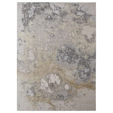 Feizy Astra 3"11" x 6" Gray and Gold Area Rug, , large