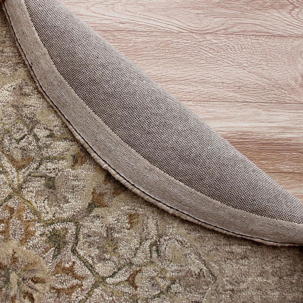 L&amp;R Resources Sinuous Cottage Medallion 4&#39; Round Beige and Cream Area Rug, , large