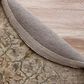 L&R Resources Sinuous Cottage Medallion 4" Round Beige and Cream Area Rug, , large