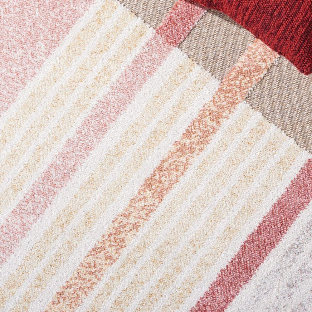 Safavieh Sarasota 5&#39;3&quot; x 7&#39;7&quot; Pink and Brown Indoor/Outdoor Area Rug, , large